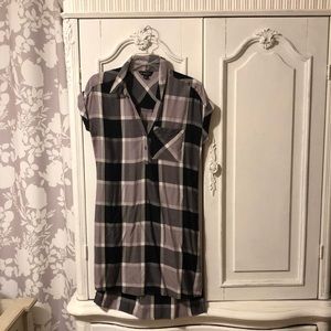 Black and grey plaid dress size xs